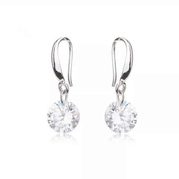 Dangle Drop Earrings - Cubic Zirconia - Jewelry - Picture 2 of 2